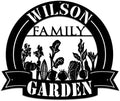 MeMate Outdoor Vegetable Garden Signs, Personalized Metal Signs, Custom Plaques for Mom Dad, Rustic Decor for Sheds by MeMate