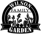 MeMate Outdoor Vegetable Garden Signs, Personalized Metal Signs, Custom Plaques for Mom Dad, Rustic Decor for Sheds by MeMate