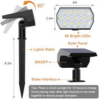 WELALO Solar Lights Outdoor, IP68 Waterproof, 65 LED, Cool White, 2 Pack - Image 6