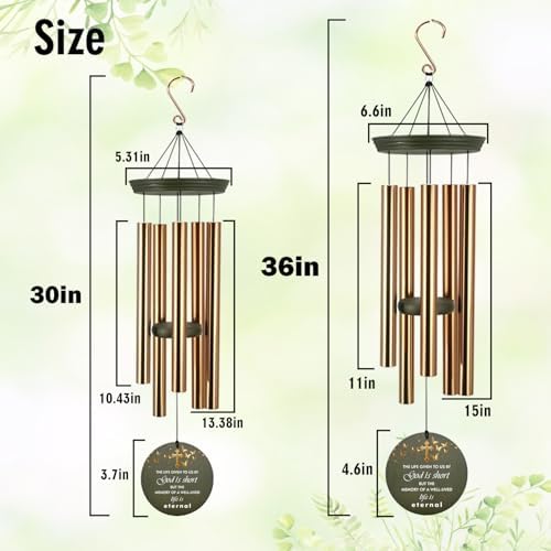 Personalized Wind Chimes Butterfly Funeral Gifts 30/36INCH - Image 5
