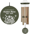 Personalized Sympathy Wind Chime, Wind Chimes for Loss of Loved by ExtrabilyOfficial