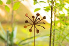 Rusty Metal Flowers, Garden Art, 9-Piece Set, Flower Sculpture, Wedding Table Arrangement, Yard Artwork - Image 6