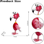 Kircust Flamingo Decor Yard Decorations Outdoor Garden Statue Outside Metal Bird Courtyard Art Pink Flamingos for Patio Backyard Porch Decoration - Image 5