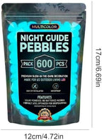 600pcs Glow in The Dark Garden Stones Glow in The Dark Pebbles DIY - Image 6