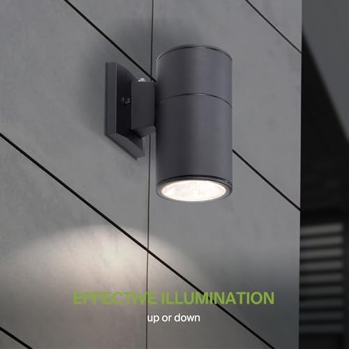 ASD 1 Light Dusk to Dawn Cylinder Outdoor Sconce Lights, E26 Base 2 Pack - Image 7