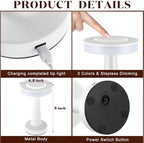 Riakrum 4 Pcs LED Cordless Table Lamp Bulk Rechargeable,White - Image 2