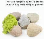 40 LBS Natural River Rocks – 3–4 Inch Decorative Stones for Landscaping, Aquariums, Gardens, Yard Paving, Large Planters, Walkways, and Rock Painting - Image 4