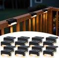 SOLPEX Solar Deck Lights, Solar Step Lights for Outside Waterproof Led Stair Light for Outdoor Fence, Balcony, Patio, Railing, Front Porch, Yard and Pathway(16pack Warm White) by Solpex
