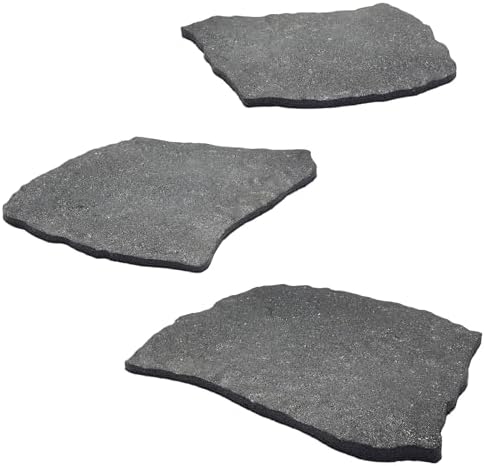 Sekcen 3 Pack Rubber Stepping Stones Outdoor Garden Rubber Pavers Pathway Walkway Paving Stones by Sekcen