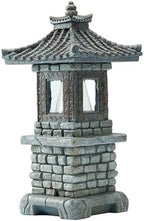 Solar-Powered Pagoda Garden Statue Auto-on LED Lantern, Zen Outdoor Decor Pagoda Garden Statue Dark Gray by Unknown