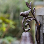 Cast Iron Doorbell, Cast Iron Dinner Bell, Cast Iron Dinner Bell Cast Iron Metal Bird Wall Mount Door Bell for Indoor Outdoor Door - Image 4
