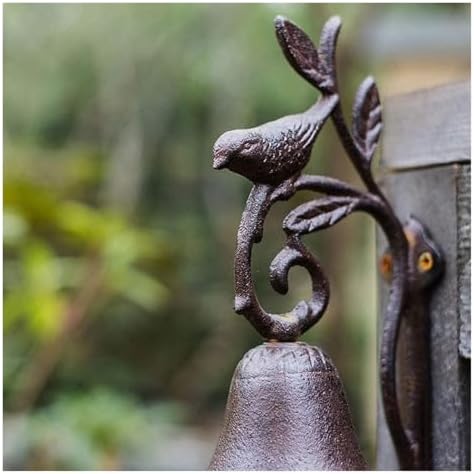 Cast Iron Doorbell, Cast Iron Dinner Bell, Cast Iron Dinner Bell Cast Iron Metal Bird Wall Mount Door Bell for Indoor Outdoor Door - Image 4