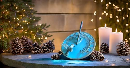 ARTIZANSTORE Brass Decorative Hummingbird Sundial 10" Inches Wide Anniversary Wedding Gifts - Image 2