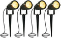 LED Landscape Spotlights Low Voltage 5W 12V 24V Garden Pathway Lights Waterproof IP66 Warm White Walls Trees Flags Outdoor Landscape Lights with Stakes by ACHENGE