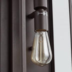 mirrea 24" Modern Outdoor Porch Wall Light, Oil Rubbed Bronze, 2 Pack - Image 3