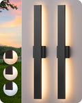 EDISHINE 31.5" LED Outdoor Wall Lights, Modern Exterior Light Fixtures by EDISHINE