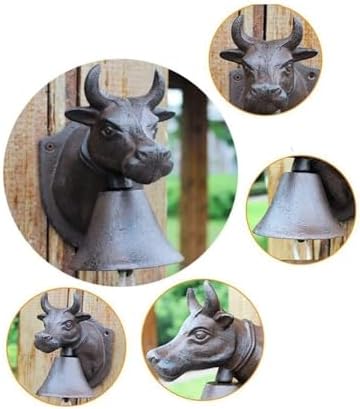 Cast Iron Dinner Bell, Cast Iron Wall Bell, Cast Iron Wall Hanging Bell Iron Cow Farmhouse Style is Suitable for Indoor Or Outdoor Decoration - Image 4