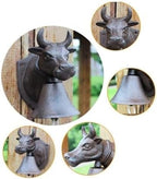 Cast Iron Dinner Bell, Cast Iron Wall Bell, Cast Iron Wall Hanging Bell Iron Cow Farmhouse Style is Suitable for Indoor Or Outdoor Decoration - Image 4