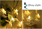 CAKERS Moon and Star Fairy Lights|Hanging Decor Led Copper Wire Lights|Bird Design Ambient Light for Christmas Party Bedroom Patio,Warm White,3m(9.8ft)-20LED-USB - Image 4