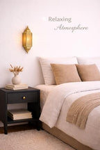Moroccan Brass Wall Lamp Sconce Home Decor, Handmade Lighting Copper Metal Lights Turkish Lamp, Ramadan Candle Lantern, Candle Holder, Indoor Outdoor, Patio, Porch, Shelf, Garden (Minaret) - Image 3