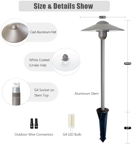 Low Voltage Path Lighting Cast Aluminum Construction Outdoor - Image 3