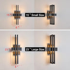 15Inch Small Outside Lights High-End Black Wall Scones IP65 Waterproof Anti-Rust Garage Lights, Elegant Outdoor Lamp for House Porch Patio Garage Front Door,Outdoor Wall Lighting Fixtures - Image 6