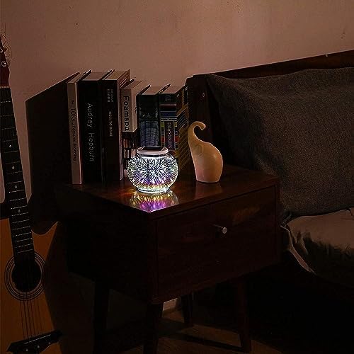 Solar Night Lights for, Mosaic Glass Ball Garden Lights, for Bedroom Party Garden Patio Yard Decoration Lighting Solar Outdoor Table Lamp (Star) - Image 5