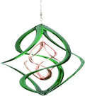 Red Carpet Studios The Original Cosmix Deluxe Helix Wind Spinner, Medium 14-Inch, Double Green & Copper by RedCarpetStudios