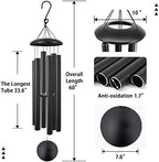 ASTARIN 60" Extra Large Wind Chimes Outside Black - Image 2
