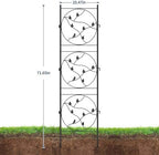 Garvee 2 Pack Panels No Dig Dog Fence Outdoor - 66.9 in Tall Rustproof Animal Barrier with Gate, Decorative Garden Fence Panels for Yard Border, Patio（66.9 x 19.48 inch） - Image 3