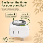 Wall Mounted Grow Lights for Indoor Plants with Timer, Hanging Light - Image 3