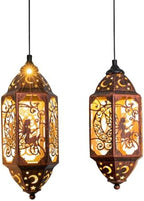 Go2garden 12.4" Solar Outdoor Lanterns Waterproof Garden Gifts Women, Moon Solar Outdoor Lights for Balcony,Backyard Porch Mothers Day Gifts for Mom, Grandma(2Pack, Red Copper) by Go2garden