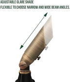 GKOLED Low Voltage Solid Brass LED Spotlight with MR8 Bulb, Outdoor Waterproof Landscape Lighting, Adjustable Uplights with Stake for House Garden Trees Lawn Patio Yard Fence, 3W 12V 180LM 2700K - Image 4