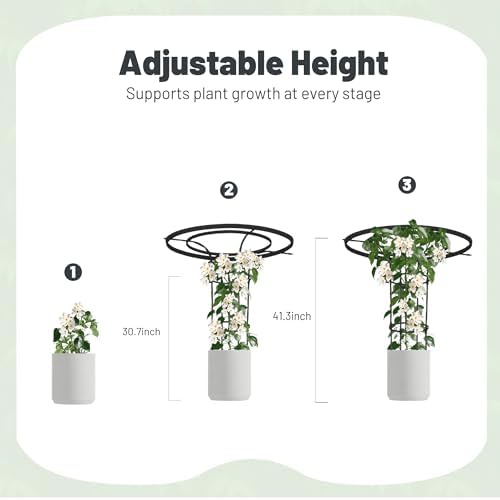Umbrella Top Garden Trellis for Climbing Plants Outdoor, 3.7FT Tall Obelisk - Image 5