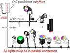 LED Pond Lights with Remote Control, 6W SS316 Stainless Steel RGB Underwater Fountain Light IP68 Waterproof Outdoor Underwater Lights for Pond Waterfall (4) - Image 5