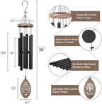 Personalized Sympathy Wind Chime, Wind Chimes for Outside - Image 2