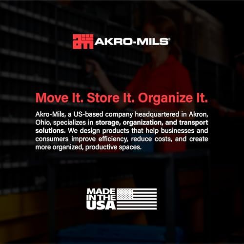 Akro-Mils Stak-N-Store Stackable Storage Bins, 15"x20"x12-1/2, Grey, 3pk - Image 5