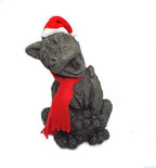 Massarelli's Little Darling Dragon Baby 'in Tune' w/Holiday Scarf & Santa Hat Christmas Accessories Decor- Solid Cast Stone Garden Statue - Durable, Lifelike Sculpture - Exterior & Interior Art by Unknown