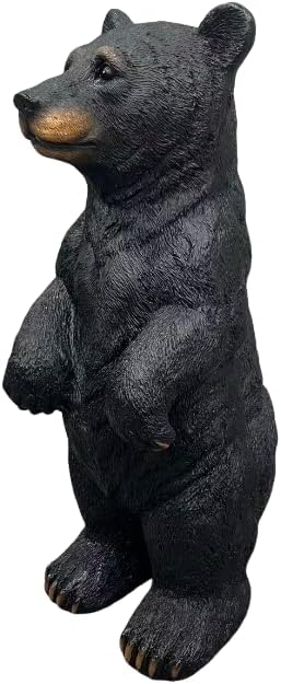 20" Resin Black Bear Statue, Outdoor Weatherproof Figurine, Standing Bear, Funny Gift, Rustic Cabin, Yard, Lawn, Patio & Garden Decor - Image 6