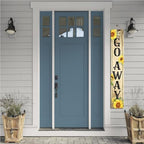 Go Away Porch Sign,Unwelcome Door Sign Door Sunflowers Wooden Vertical Standing Hanging Decorations Spring Summer Farmhouse Outdoor Yard Housewarming Present 8x48inch - Image 5