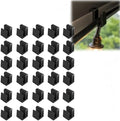 String Light Clips Compatible with Mirador Pergolas, No Drilling or Adhesive Outdoor Lighting Hooks, Snap-in Hidden Wire Management for Patio Gazebo Canopy by Unknown