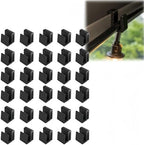 String Light Clips Compatible with Mirador Pergolas, No Drilling or Adhesive Outdoor Lighting Hooks, Snap-in Hidden Wire Management for Patio Gazebo Canopy by Unknown