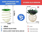 4 Pack Solar Pineapple Lights 60LED Waterproof Outdoor Hanging Funny Lights - Image 5