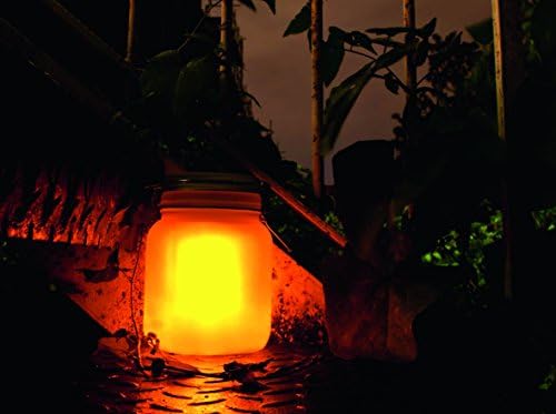 Suck UK - Sun Jar Solar Light Garden Lights Solar Powered Waterproof Rechargeable Lights Indoor & LED Mason Jar Party Gardening Gifts Or Garden Gifts Outdoor Yellow - Image 5