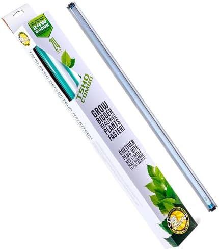 SunBlaster SL0900304 54 Watt 6400K 4' 120V Hydroponic Grow Light Lamp Ballast Fixture with NanoTech T5HO Reflector for Indoor Home Gardens and Plants by SunBlasterLighting