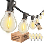 Outdoor String Lights 400FT Waterproof Patio Lights for Porch Backyard Yard by Lifeisgood