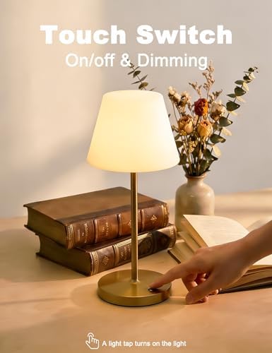 WEILAILUX Small Outdoor Table Lamp, Shower Lamp Waterproof (Mini Gold) - Image 5