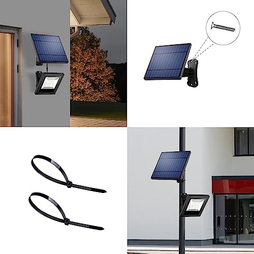 Solar Flood Lights Outdoor 3000K for Porch, Backyard, 2 Pack - Image 5