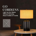 O’Bright Luma - Battery Powered Table Lamp (Black, 19.5-inch) - Image 2