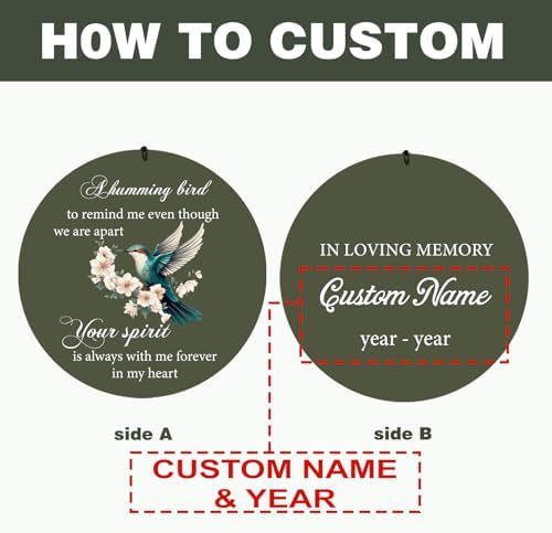 Personalized Memorial Wind Chimes for Outside, Sympathy Gifts Wind Chime for Loss of Loved One, Beautiful Decor with Deep Tone, Ideal for Funeral, Remembrance & Bereavement, Produced in Texas - Image 5